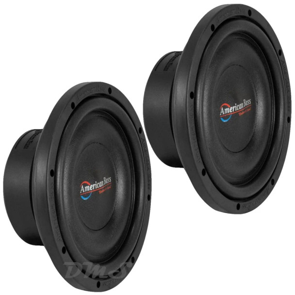 American Bass SL 10 Inch 600W DVC 4 Ohm Shallow Slim Subwoofers | SL1044 (Pair)