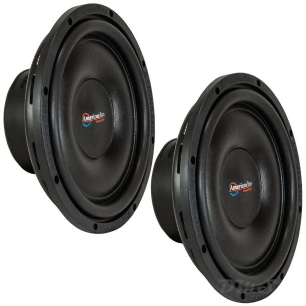 American Bass SL 12 Inch 600W SVC 4 Ohm Shallow Slim Subwoofers | SL124 (Pair)