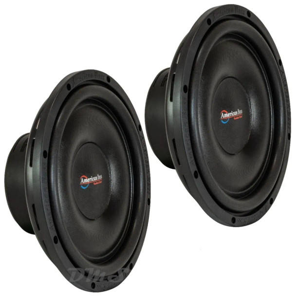American Bass SL 12 Inch 600W DVC 4 Ohm Shallow Slim Subwoofers | SL1244 (Pair)