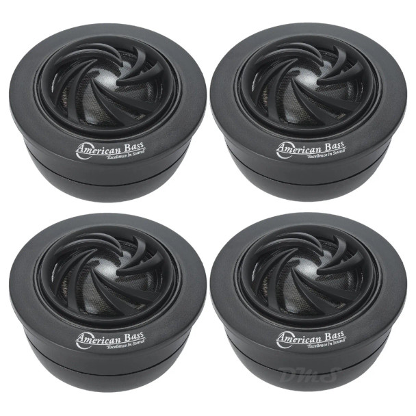American Bass SQT2 | 1 Inch 120W 4 Ohm Soft Dome Neo Tweeters (4 Pack)