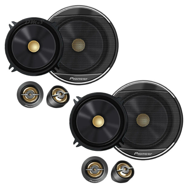 Pioneer TS-A1301C | 5.25 Inch 300W 4 Ohm 2-Way Component Speakers (4 Pack)