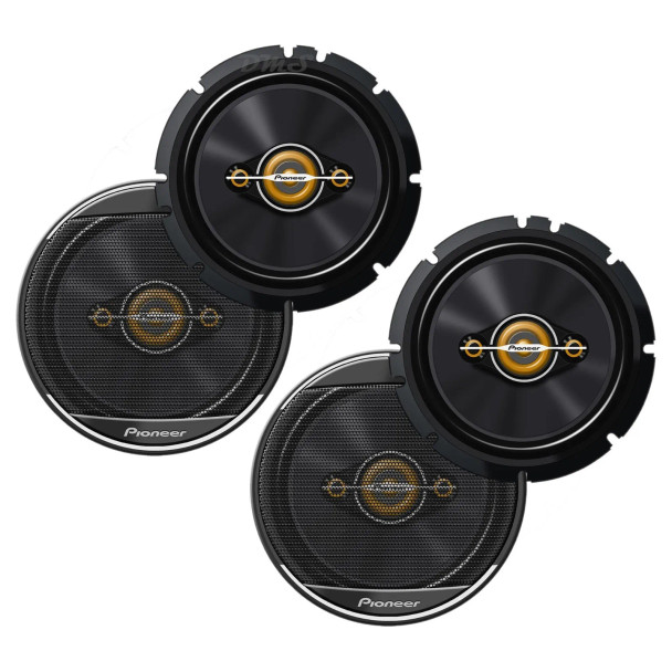 Pioneer TS-A1681F | 6.5 Inch 350W 4 Ohm 4-Way Coaxial Speakers (4 Pack)