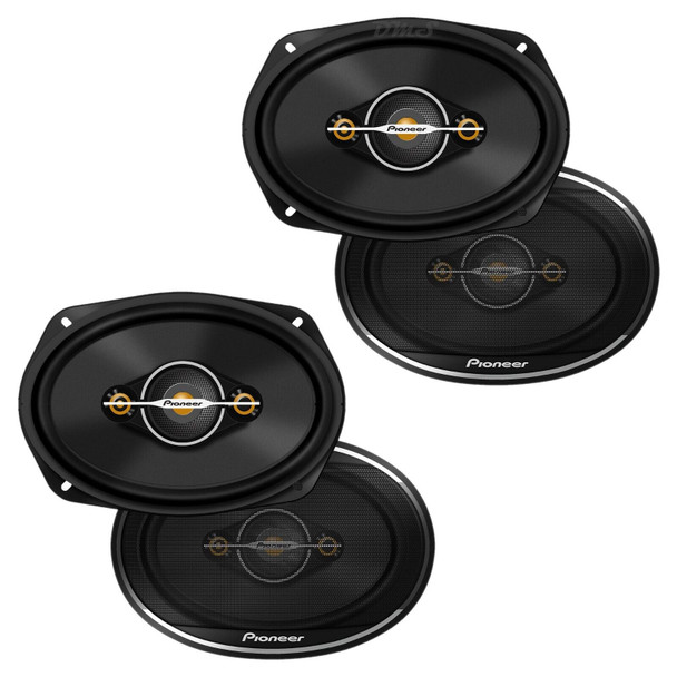 Pioneer TS-A6971F | 6x9 Inch 600W 4 Ohm 4-Way Coaxial Speakers (4 Pack)