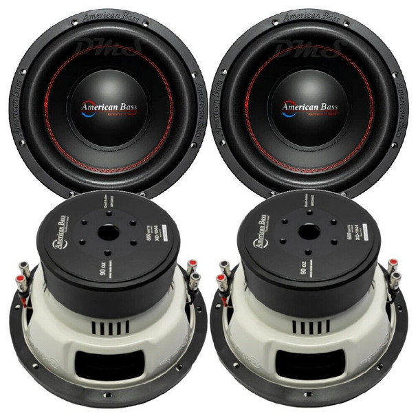 American Bass XO 10 Inch 600W DVC 4 Ohm Subwoofers | XO1044 (4 Pack)
