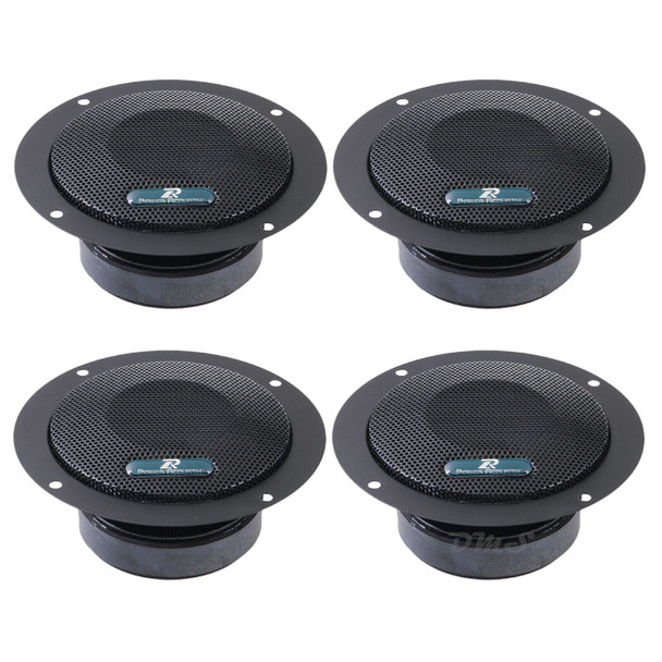 Power Acoustik XPS-104 | 4 Inch 120W 4 Ohm Midrange Speakers (4 Pack)