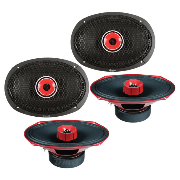 American Bass Godfather 6x9 MR + Horn | 6x9 Inch 280W 4 Ohm Pro Audio Speakers | GF69MRH (4 Pack)