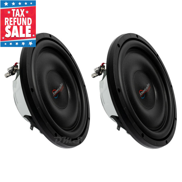 American Bass Titanium 12 Inch Slim 1200W DVC 4 Ohm Shallow Subwoofers | TM1244 (Pair) TAX SALE MAIN PHOTO