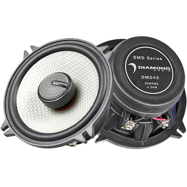 Diamond Audio DMD42 | 4 Inch 60W 4 Ohm 2-Way Coaxial Speakers (Pair)