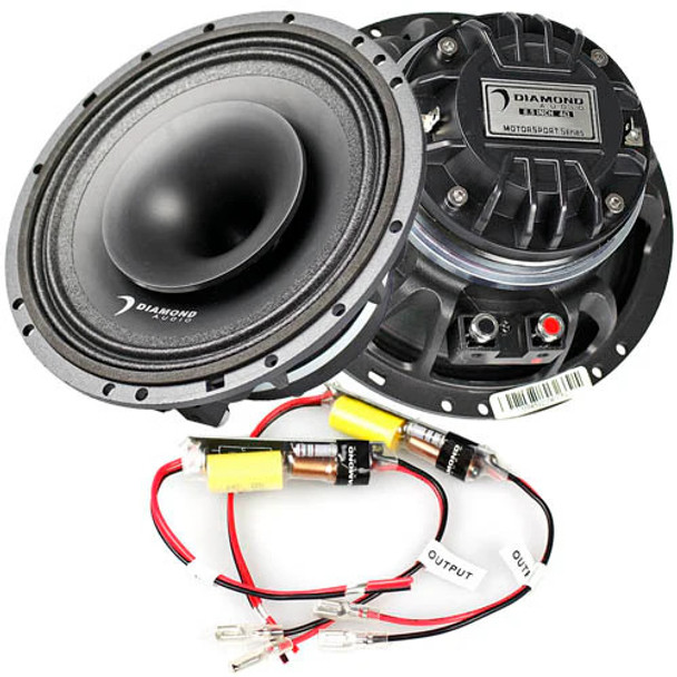 Diamond Audio MP652 | 6.5 Inch 500W 4 Ohm 2-Way Coaxial Horn Marine Speakers (Pair)