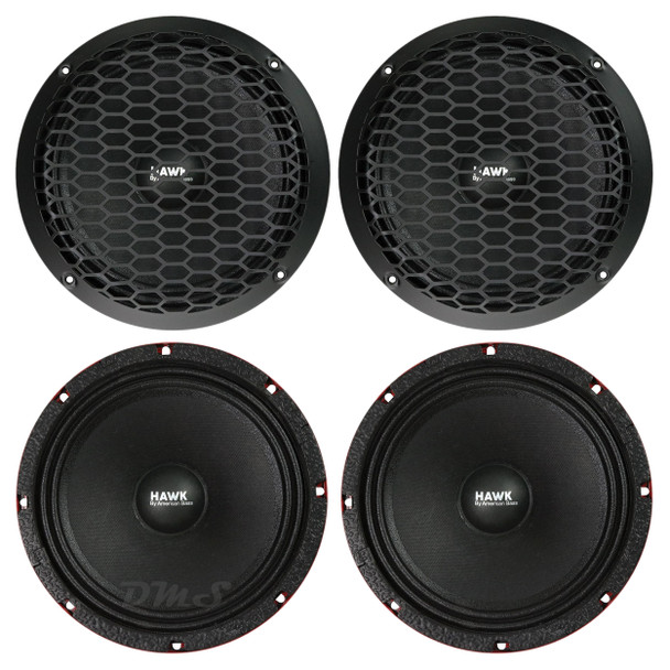 American Bass HAWK 8 Inch 600W 4 Ohm Pro Audio Speakers | HAWK8 (4 Pack)