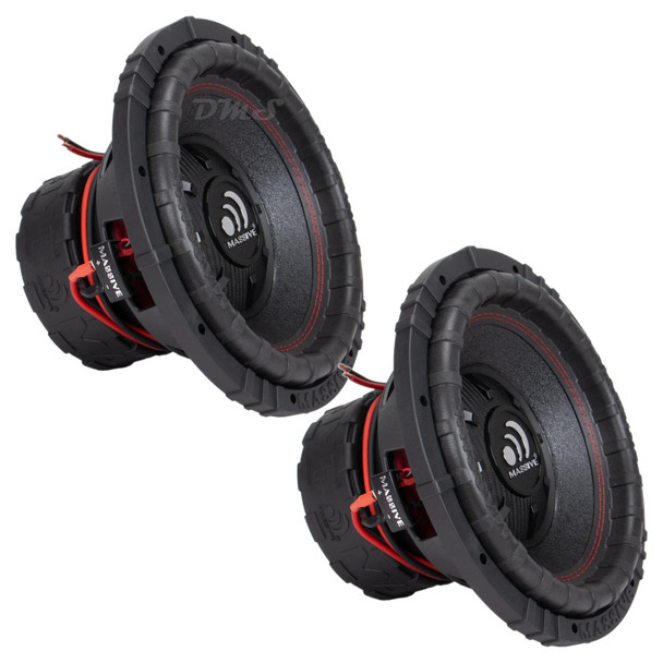 Massive Audio GTR 12 Inch 1600W DVC 4 Ohm Subwoofers | GTR124 (Pair)