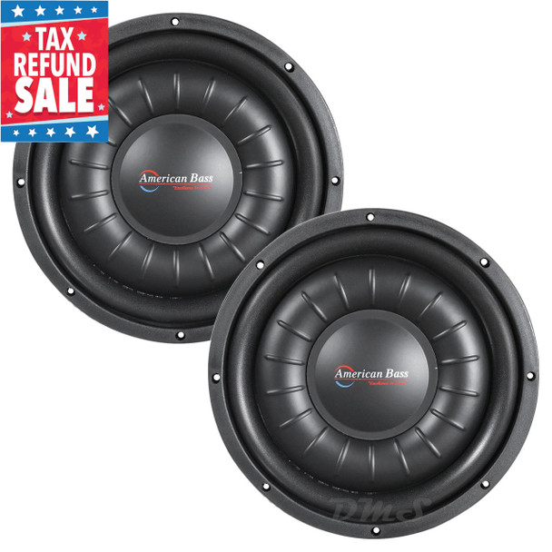 American Bass HAWK Slim 12 Inch 2000W DVC 2 Ohm Subwoofers | HAWKSLIM1222 (Pair) TAX SALE MAIN PHOTO