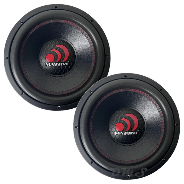 Massive Audio GTX124H | 12 Inch 1600W DVC 4 Ohm Subwoofers (Pair)