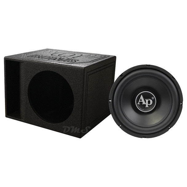 Audiopipe TS-PP3-12-D4 Package | 12 Inch 1600W DVC 4 Ohm Subwoofer & QBomb Kerf Ported Box