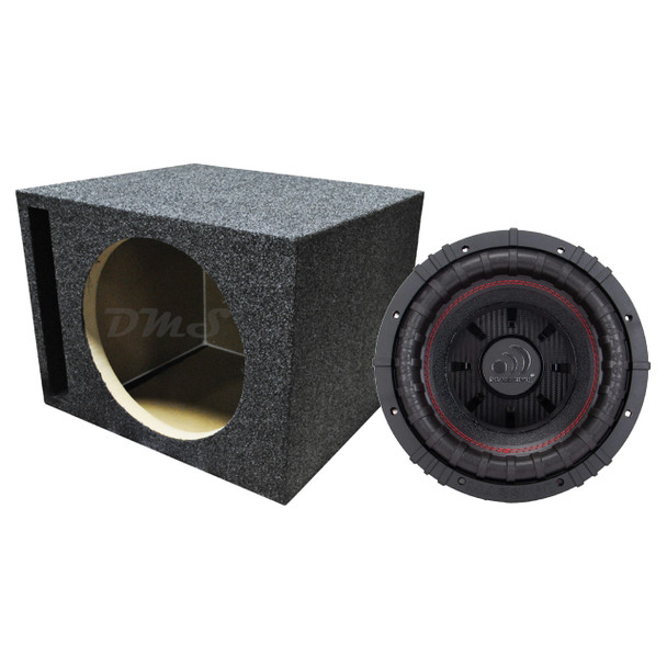 Massive Audio GTR 10 Package | 10 Inch 1500W DVC 4 Ohm Subwoofer & QPower HD Ported Box