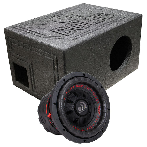 Massive Audio GTR 6.5 Package | 6.5 Inch 600W DVC 4 Ohm Subwoofer & QBomb Ported Box