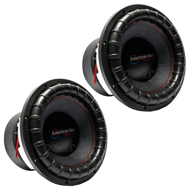 American Bass Godfather 12 Inch 6000W DVC 1 Ohm Subwoofers | GF1211 (Pair)