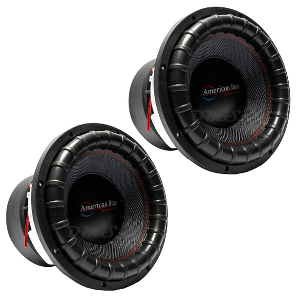American Bass Godfather 12 Inch 8000W DVC 2 Ohm Subwoofers | GF1222 V3 (Pair)