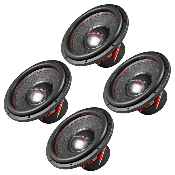 American Bass HAWK 15 Inch 3000W DVC 4 Ohm Subwoofers | HAWK1544 (4 Pack)