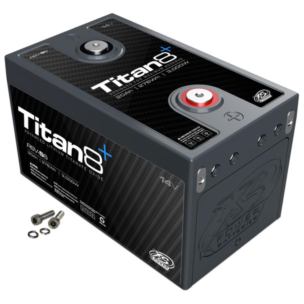 XS Power TITAN8 RSV-S6 | Lithium 14-Volt 20AH Power Cell Performance Battery | 3000W