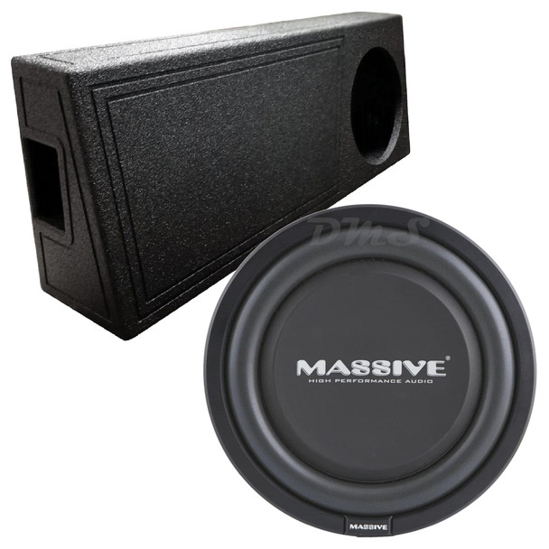 Massive Audio UFO 12 Package | 12" 600W D4 Slim Subwoofer & QBomb Ported Truck Box MAIN PHOTO