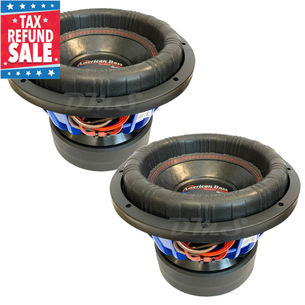American Bass HD 12 Inch 4000W DVC 1 Ohm Subwoofers | HD12D1V3 (Pair) TAX SALE MAIN PHOTO