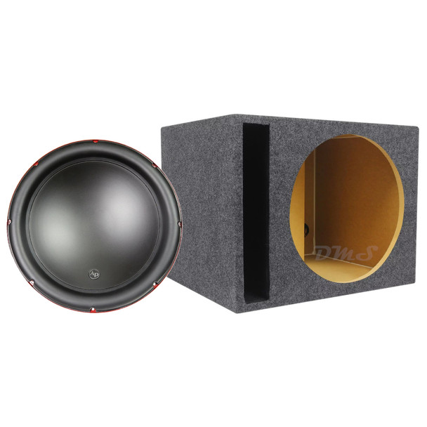 Audiopipe TS-CAR15 Package | 15" 1000W S4 Subwoofer & QPower HD Ported Box MAIN PHOTO