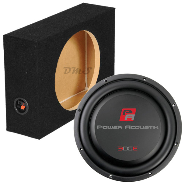 Power Acoustik EDGE 12 Package | 12" 1400W S4 Slim Subwoofer & QPower Sealed Slim Box MAIN PHOTO