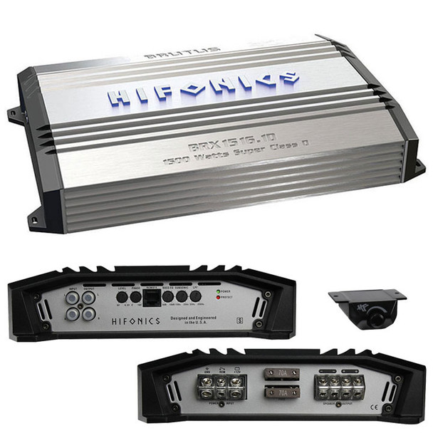 Hifonics Brutus BRX1516.1D | 1500W RMS Monoblock Subwoofer Amplifier