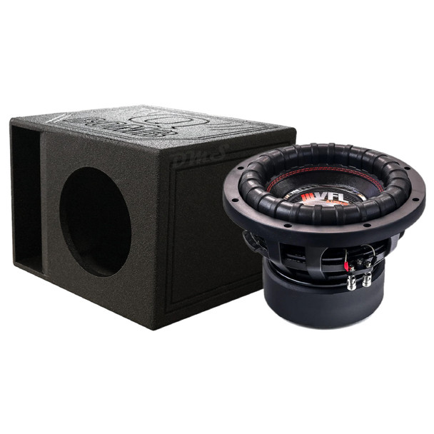 VFL Audio VFL 10 Package | 10 Inch 1600W DVC 4 Ohm Subwoofer & QBomb Kerf Ported Box MAIN PHOTO
