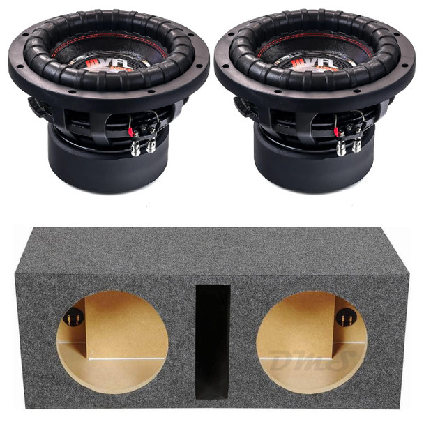 VFL Audio VFL 10 Package | Dual 10 Inch 1600W DVC 4 Ohm Subwoofers & QPower HD Ported Box