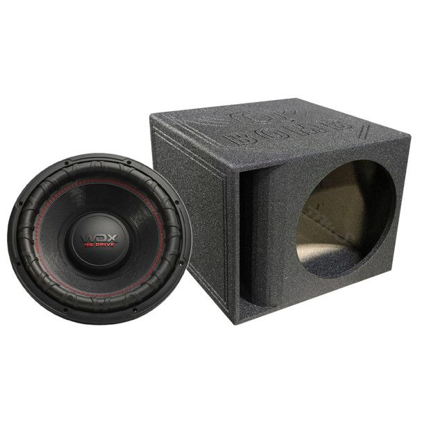DB Drive WDX15G2R.4 Package | 15 Inch 2500W Max DVC 4 Ohm Subwoofer & QBomb Kerf Ported Box
