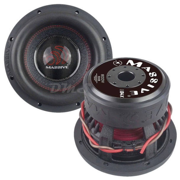 Massive Audio HIPPO X 8 Inch 1400W DVC 4 Ohm Subwoofer | HIPPO H84X MAIN PHOTO