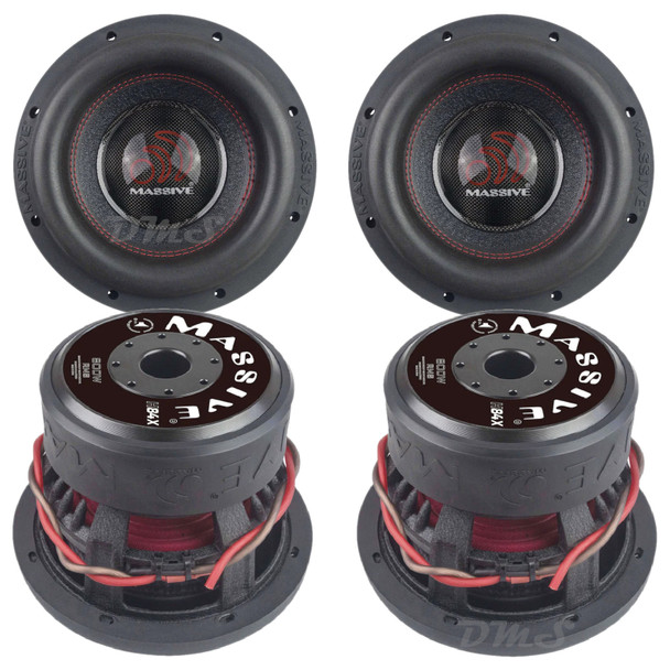 Massive Audio HIPPO X 8 Inch 1400W DVC 4 Ohm Subwoofers | HIPPO H84X (4 Pack)
