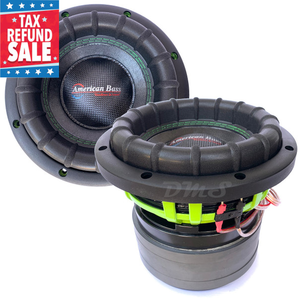 American Bass GODZILLA 8 Inch 2400W DVC 4 Ohm Subwoofer | GODZILLA8D4 TAX SALE