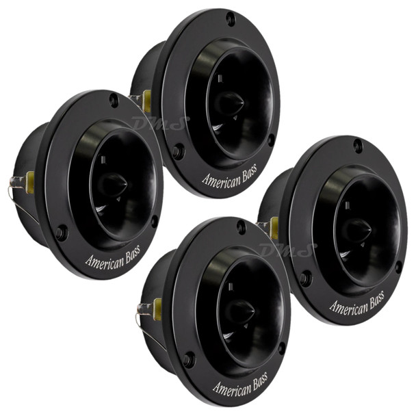 American Bass MX-252B | 150W 4 Ohm 1 Inch Voice Coil Bullet Tweeters (4 Pack)