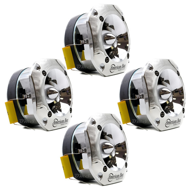 American Bass MX-443T | 200W 8 Ohm 1.5 Inch Voice Coil Bullet Tweeters (4 Pack)