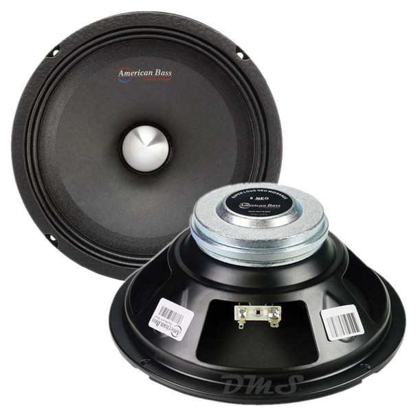 American Bass NEO 8 Inch 400W 4 Ohm Pro Midrange Speaker | NEO8MR  MAIN PHOTO