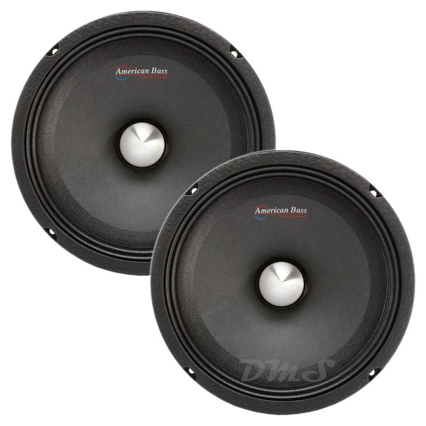 American Bass NEO 8 Inch 400W 4 Ohm Pro Midrange Speakers | NEO8MR (Pair) MAIN PHOTO