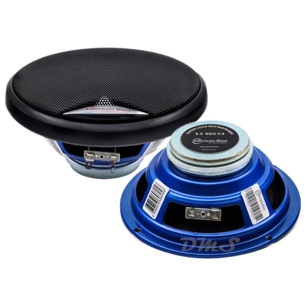 American Bass NEO 6.5 Inch 300W 4 Ohm Pro Audio Midrange Speakers | NEO6.5MR (Pair)