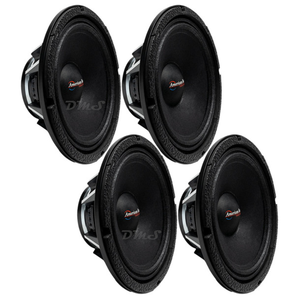 American Bass STALLION 8 Inch 800W 4 Ohm Pro Audio Midrange Speakers | STALLION8MR (4 Pack)