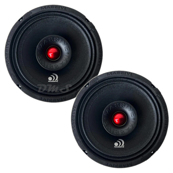 Massive Audio P65NTI | 6.5 Inch 280W 4 Ohm 2-Way PRO MidBass Speakers (Pair)