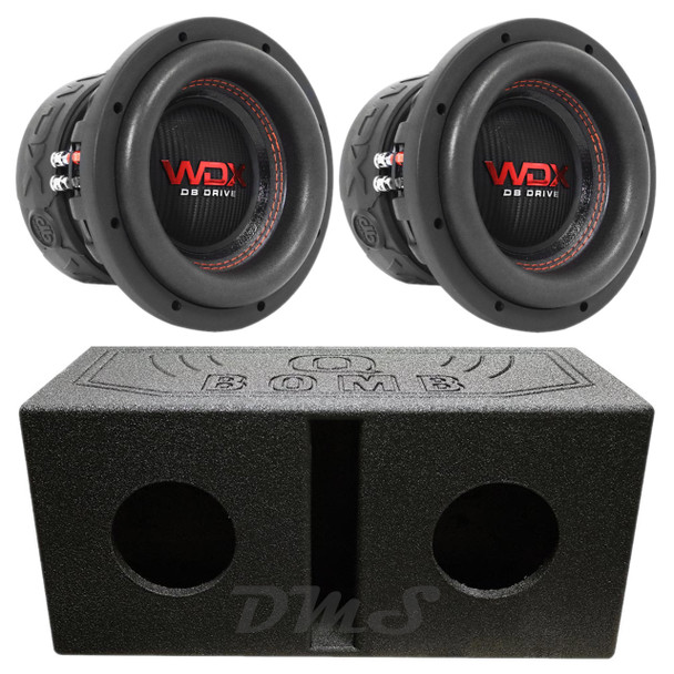DB Drive WDX G1 6.5 Package | Dual 6.5" 600W D4 Subwoofers & QBomb Ported Box MAIN PHOTO