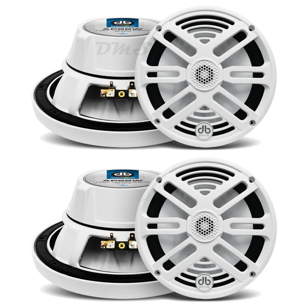 DB Drive APS8W | 8 Inch 350W 4 Ohm 2-Way Coaxial Marine Speakers (4 Pack) MAIN PHOTO