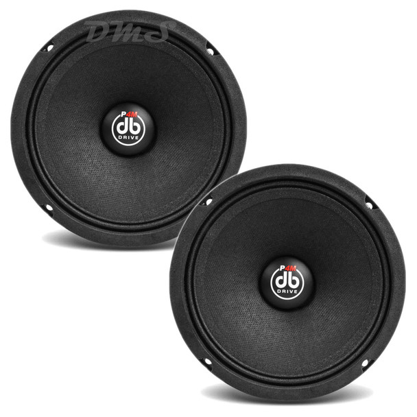 DB Drive P4M 6SB | 6.5 Inch 275W 4 Ohm Sealed Back Pro Audio Speakers (Pair)