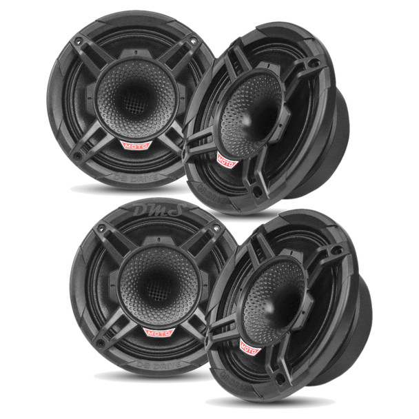 DB Drive WDX6MOTO-CD | 6.5 Inch 500W 4 Ohm 2-Way Compression Speakers (4 Pack)