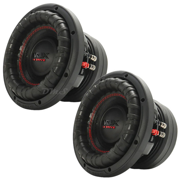 DB Drive WDX8G2R.2 | 8 Inch 1500W Max DVC 2 Ohm Subwoofers (Pair)