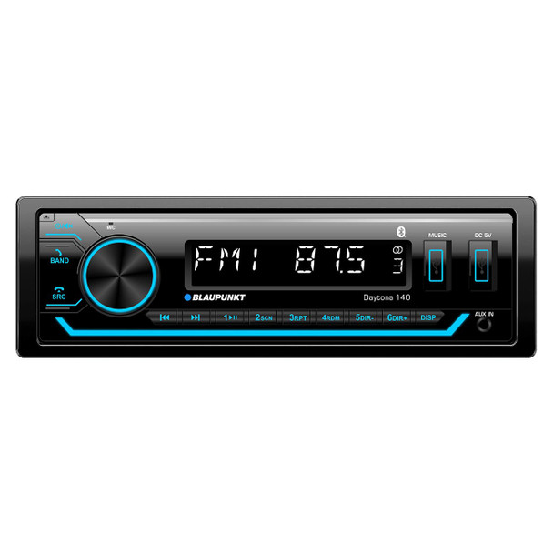 Blaupunkt DAYTONA 140 | Single Din Multi-Media Bluetooth Head Unit Radio MAIN PHOTO
