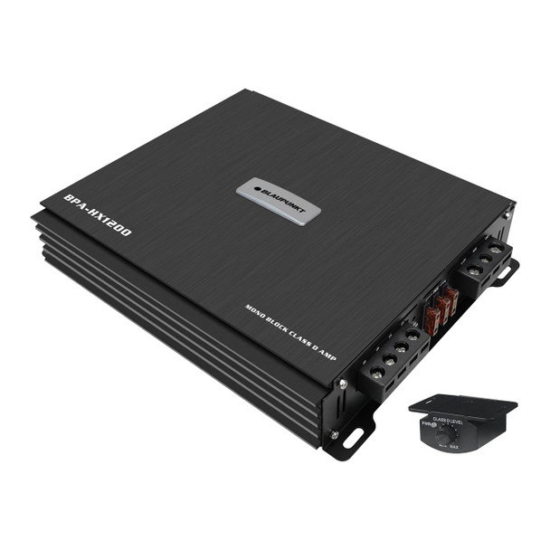 Blaupunkt BPA-HX1200 | HX-Series 1200W Monoblock Subwoofer Amplifier MAIN FRONT ANGLE PHOTOT