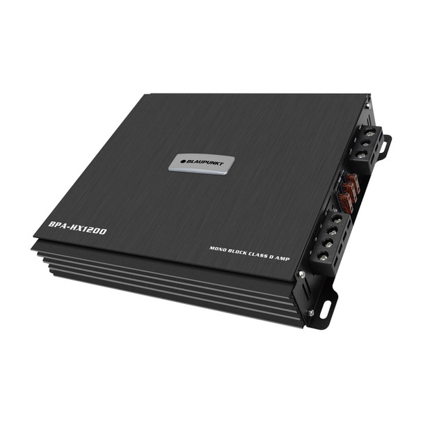 Blaupunkt BPA-HX1200 | HX-Series 1200W Monoblock Subwoofer Amplifier ANGLE FRONT PHOTO